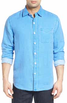 Tommy Bahama Sea Glass Breezer Classic Fit Button-Up Linen Shirt