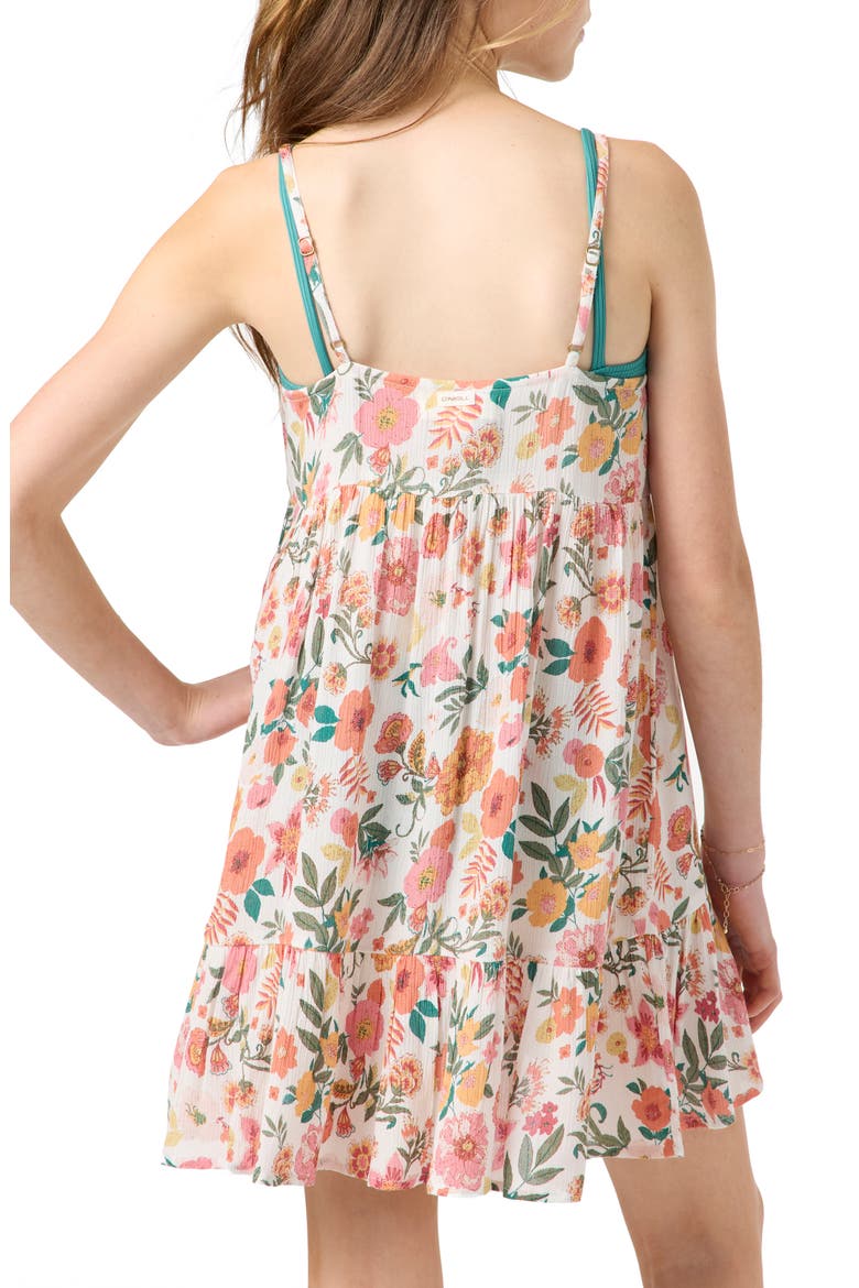 Kids' Haylee Print Dress, Alternate, color, VANILLA
