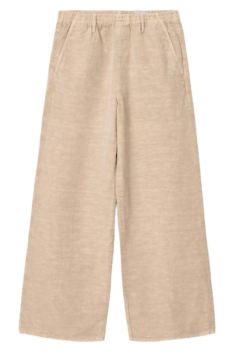 Korten Wide Leg Pull-On Pants, Alternate, color, SAND BROWN