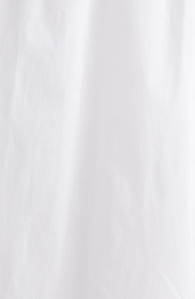 Jil Sander Boxy Puff Sleeve Cotton Poplin Shirtdress, Alternate, color, Optic White