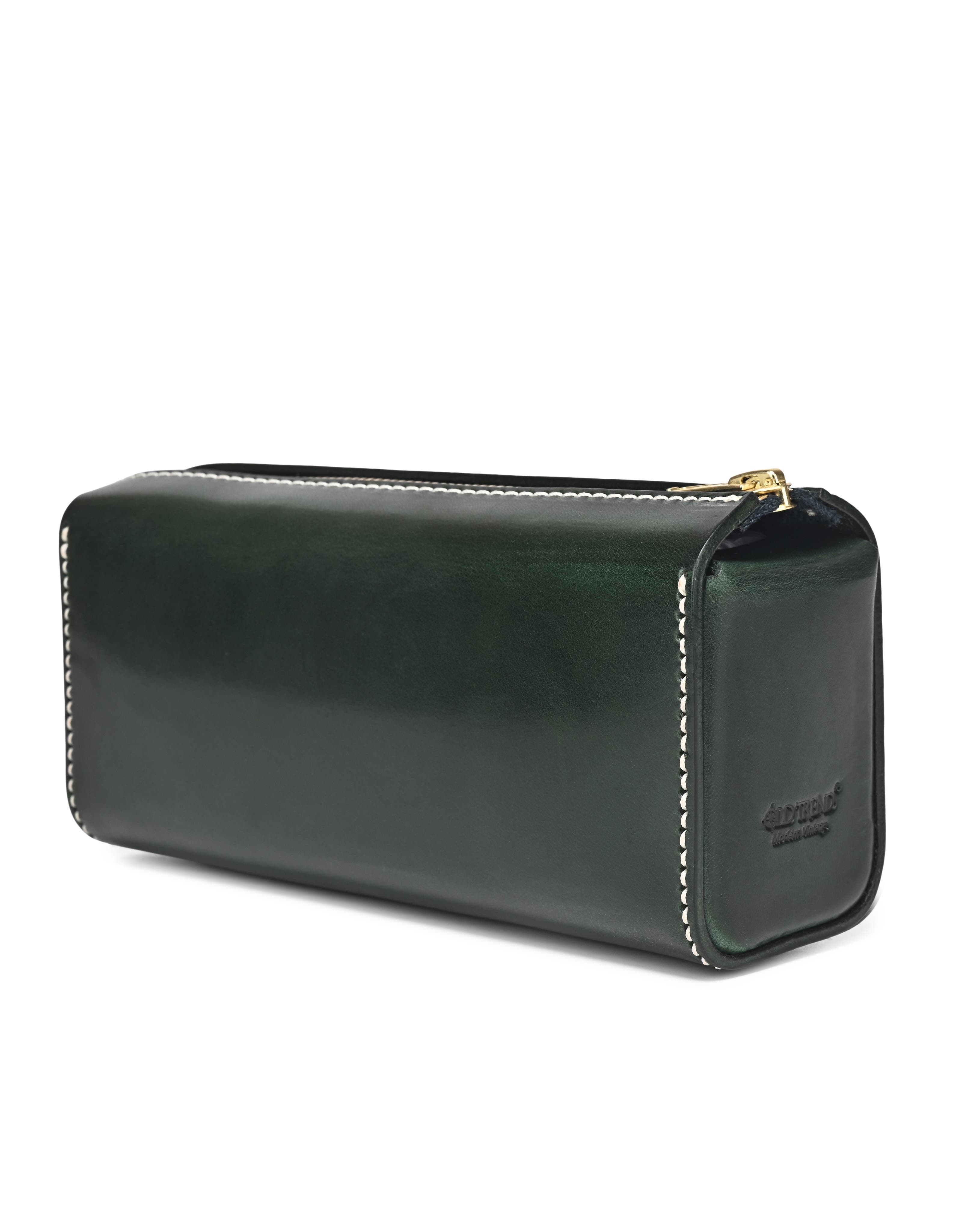 OLD TREND Portable Genuine Leather Utility Box, Main, color, Kale