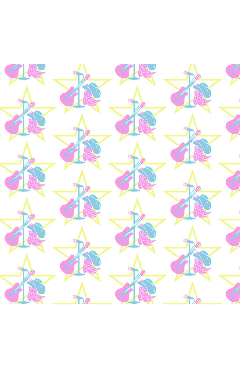 Lila and Hayes Stella Girls
 Sweatshirt Short Set, Alternate, color, Music Superstars