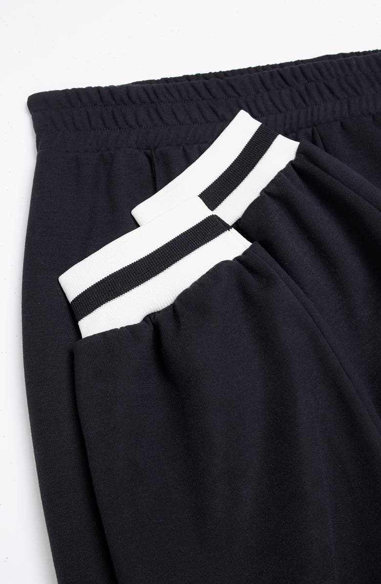 River Island Tipped Cuff Joggers, Alternate, color, Black