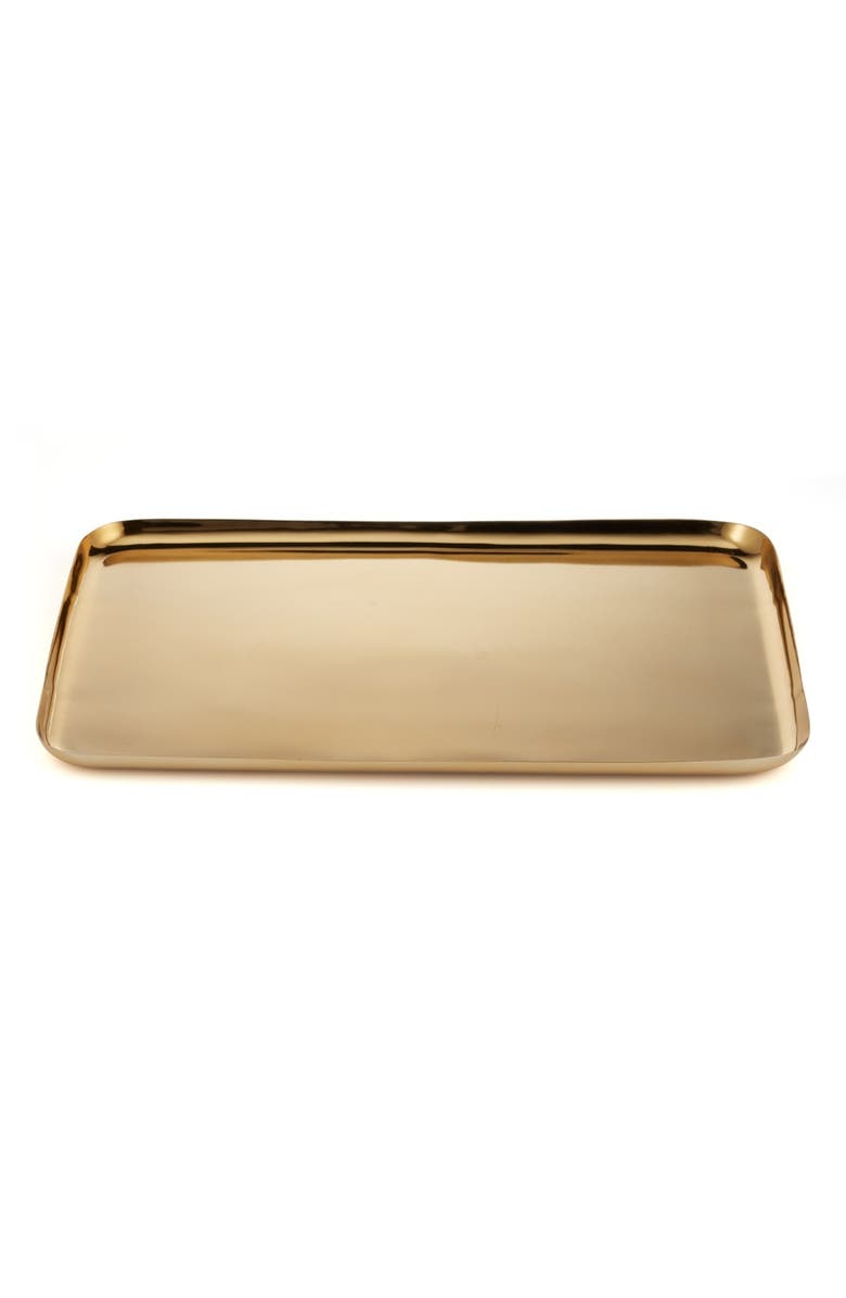 ROSELLI TRADING COMPANY Midas Bar Collection Serving Tray, Main, color, Gold