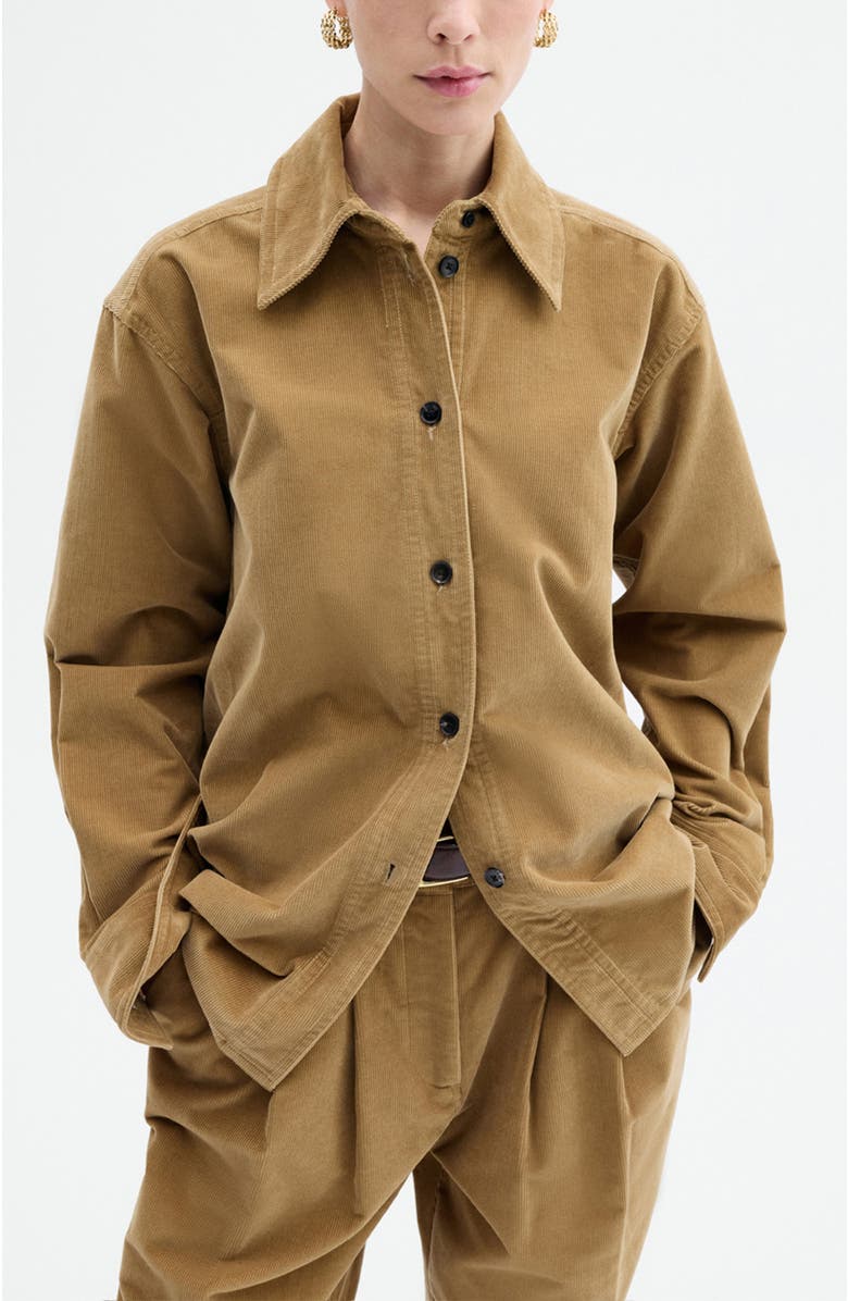 CO rduroy Overshirt, Main, color, Camel