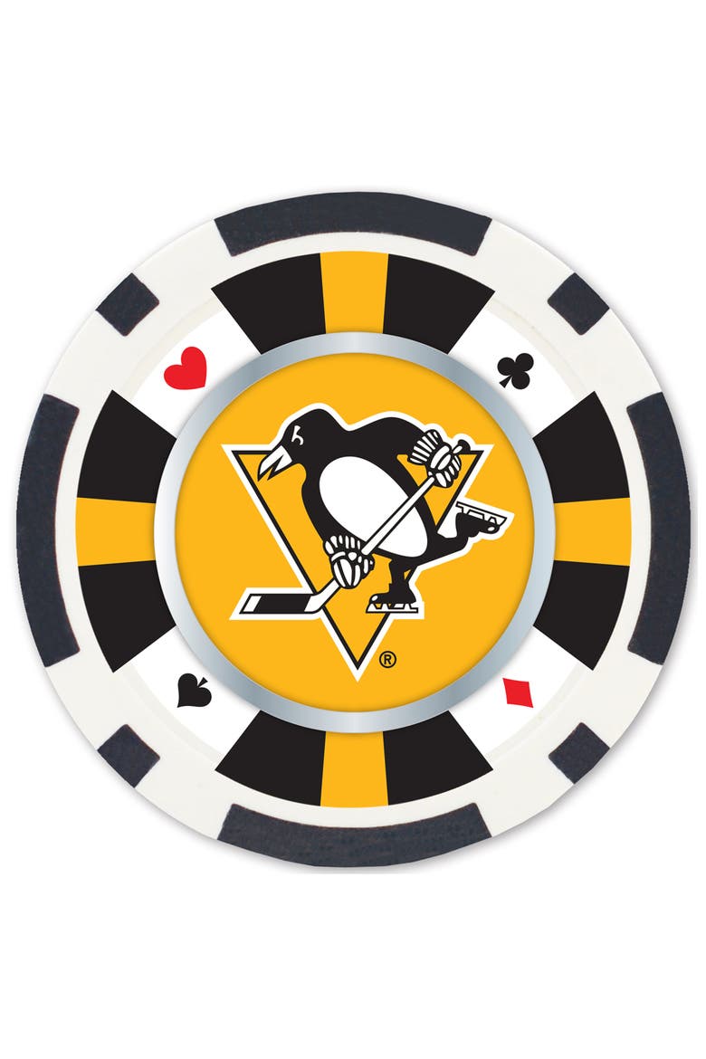 Pittsburgh Penguins 100pc Poker Chips, Alternate, color, Multicolor
