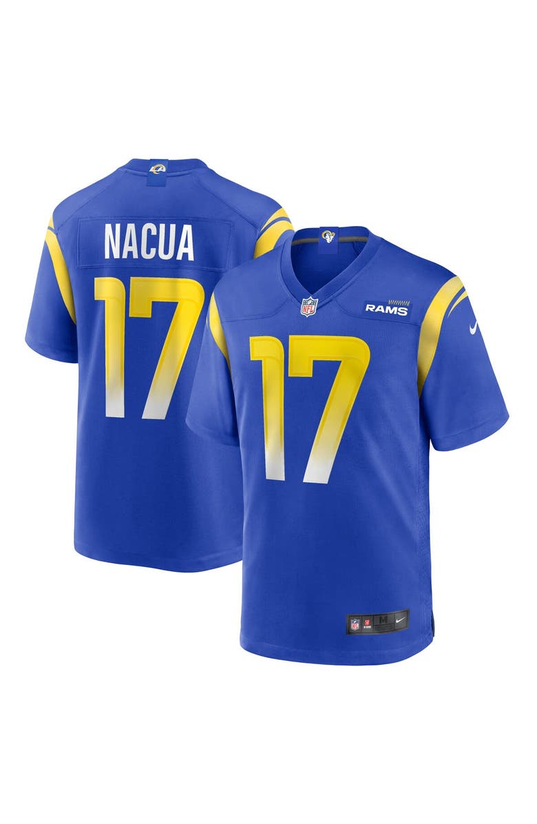 Nike Men's Nike Puka Nacua Royal Los Angeles Rams Home Game Jersey, Alternate, color, 