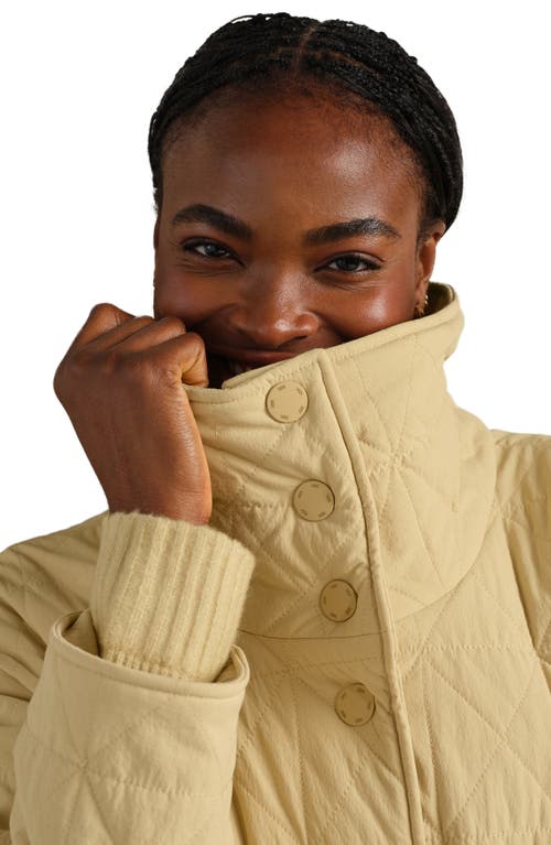 Rhone Monterey Water Repellent Quilted Jacket In Brown