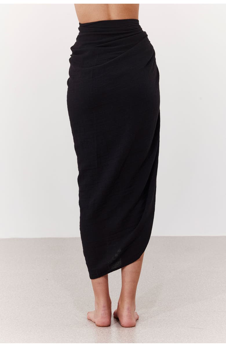 Gottex Beach Life Noa Pareo Cover-Up, Alternate, color, Black