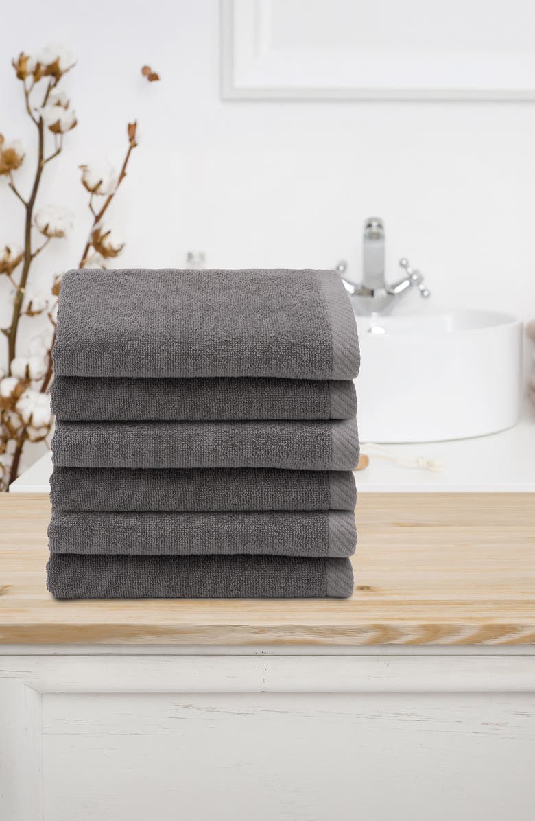 Linum Home Textiles 6-Pack Ediree Cotton Fingertip Towel Set, Alternate, color,