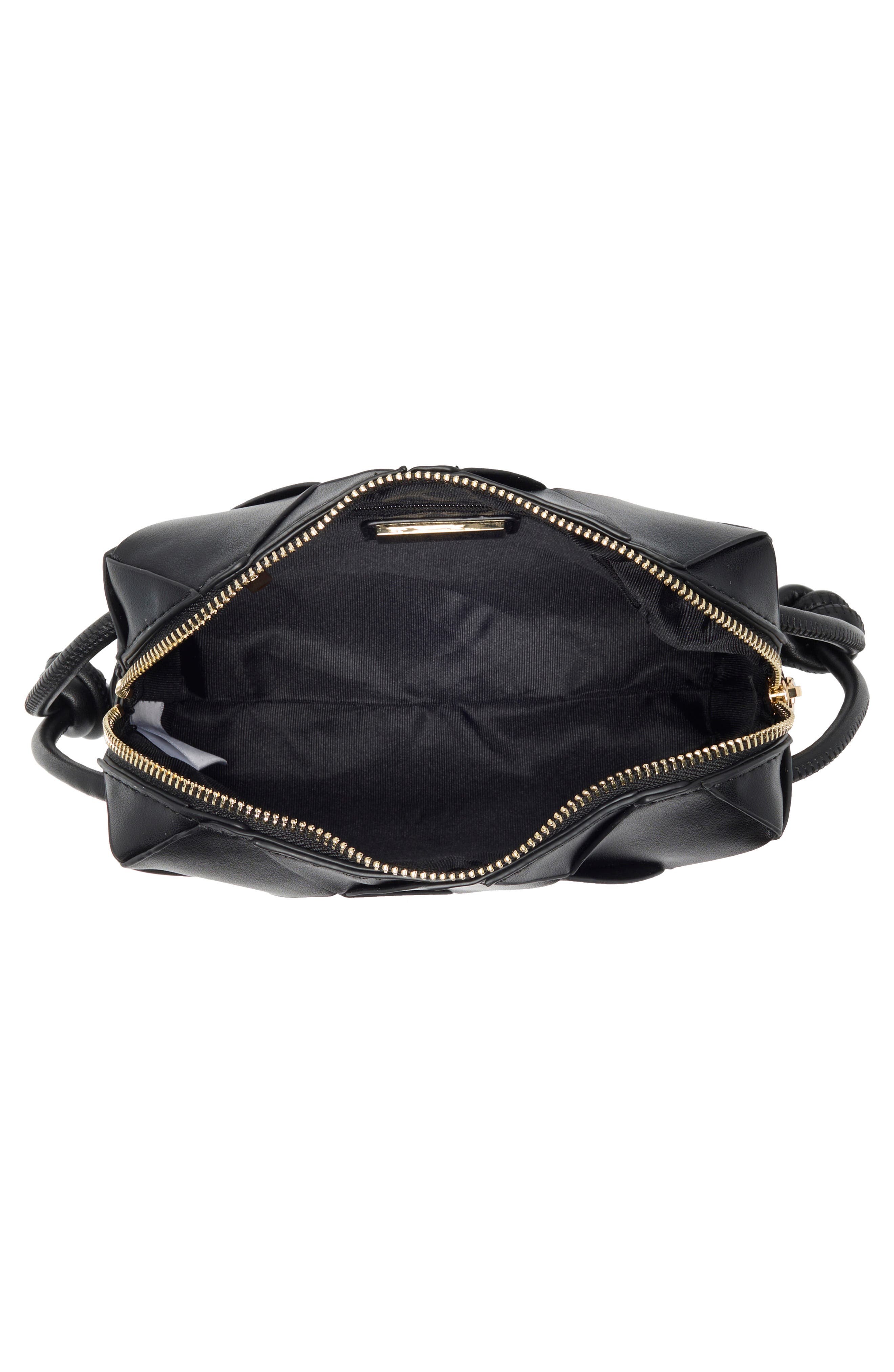 URBAN EXPRESSIONS HANDBAGS Woven Crossbody Bag, Alternate, color, Black