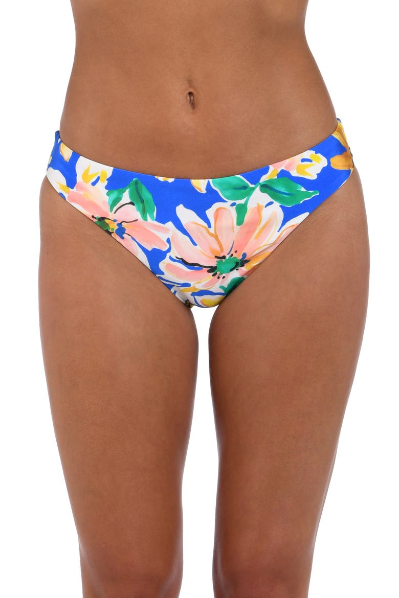 Sunflower Hipster Bikini Bottoms, Main, color, BLUE MULTI
