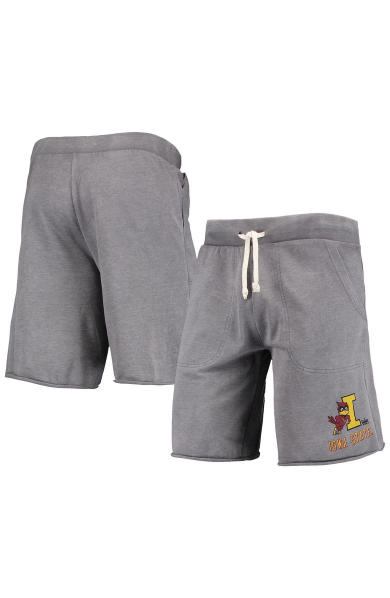 A AND A GLOBAL Men's Heathered Gray Alternative Apparel Iowa State Cyclones Victory Lounge Shorts, Alternate, color, 