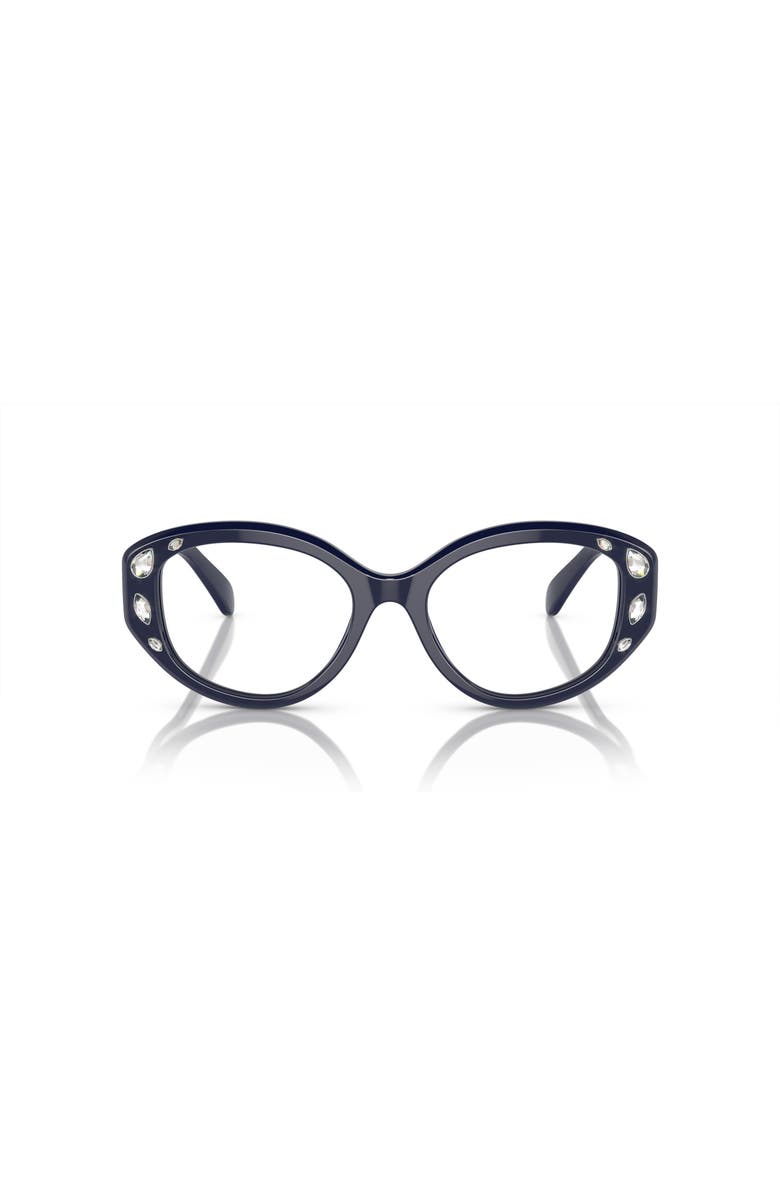 Swarovski 52mm Irregular optical glasses, Alternate, color, Blue