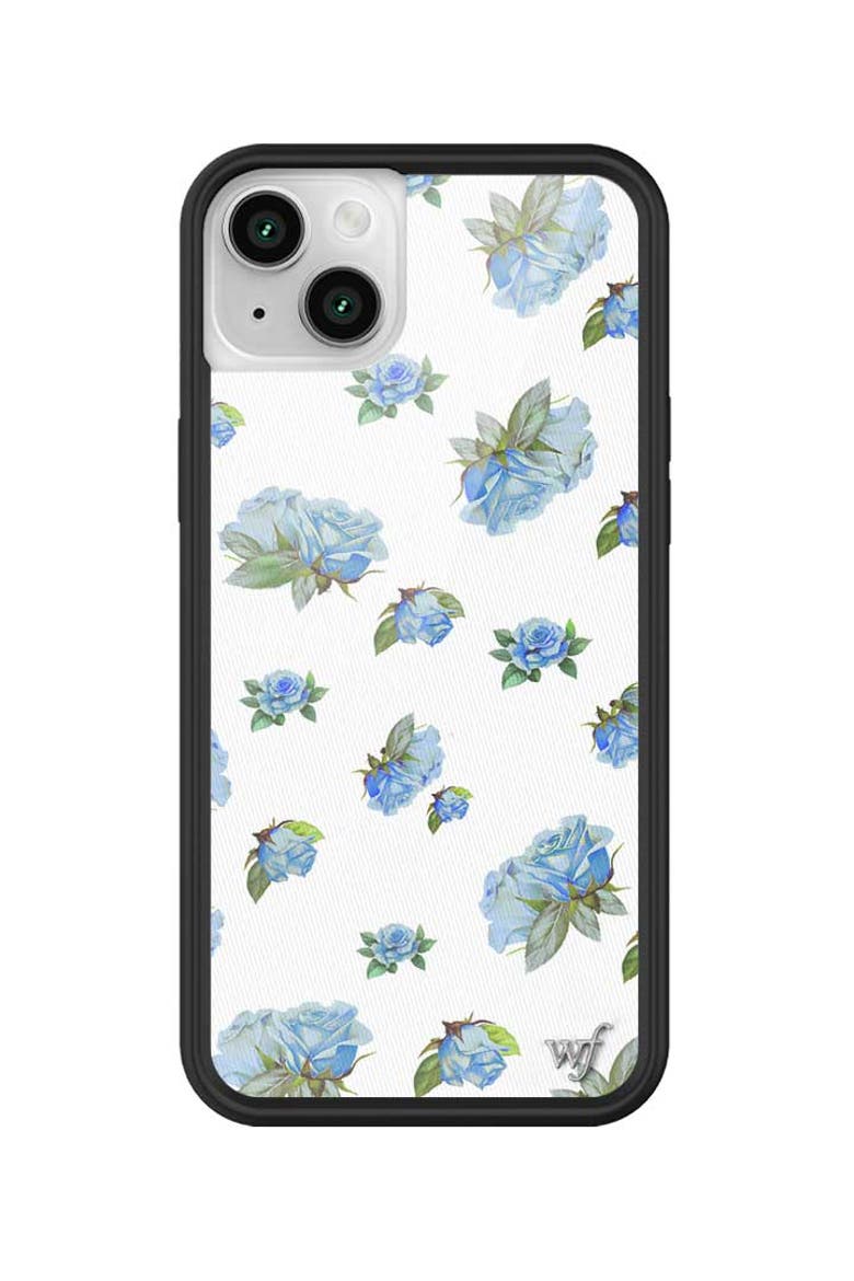 Moonlight Rose iPhone Case, Alternate, color, Blue