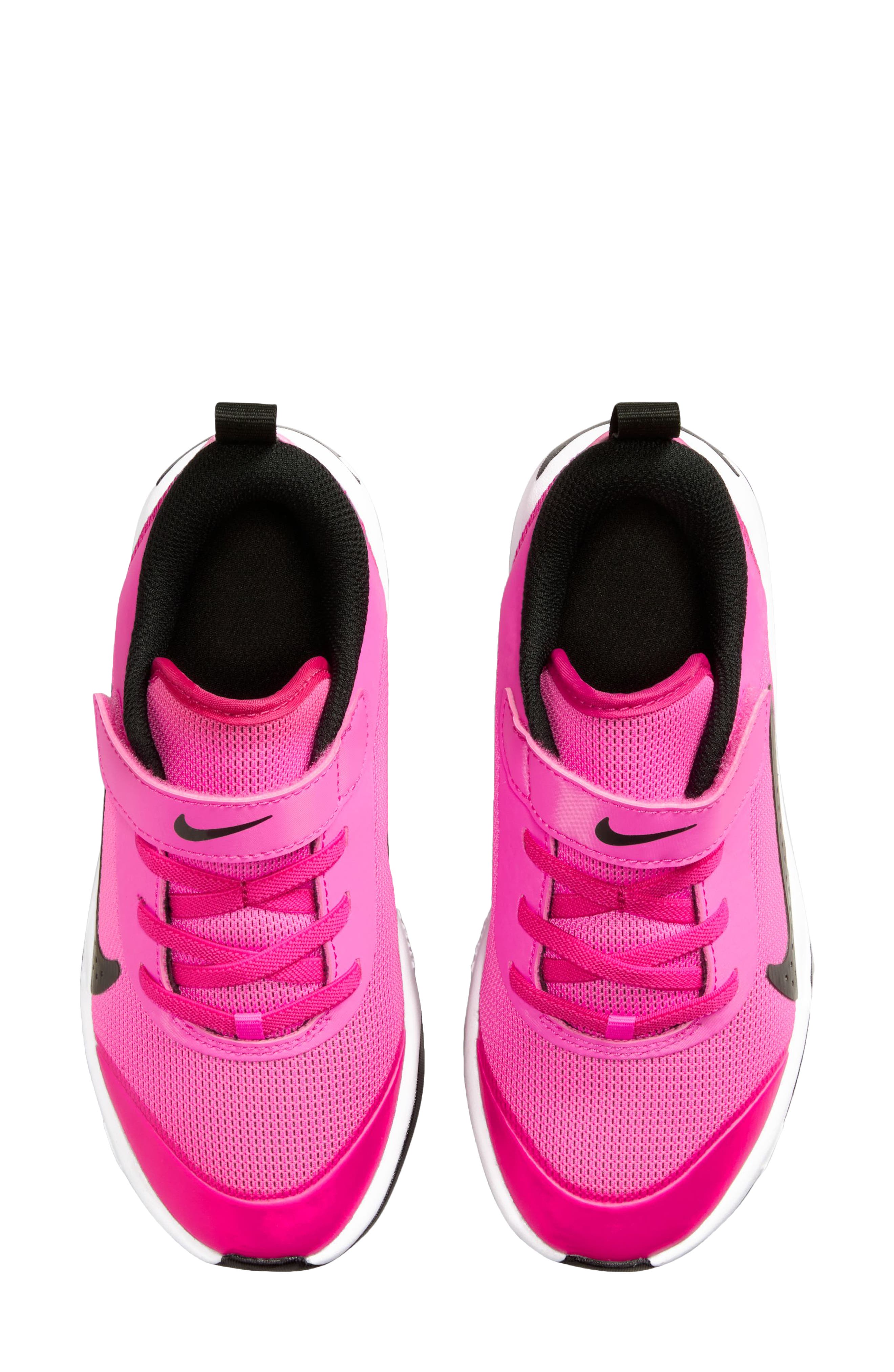 Kids' Omni Multi-Court Sneaker, Alternate, color, LASER FUCHSIA/ BLACK/ WHITE