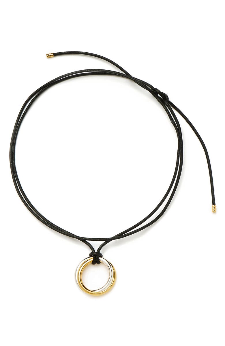 Missoma Lucy Williams Entwine Circle Pendant Necklace, Alternate, color, 