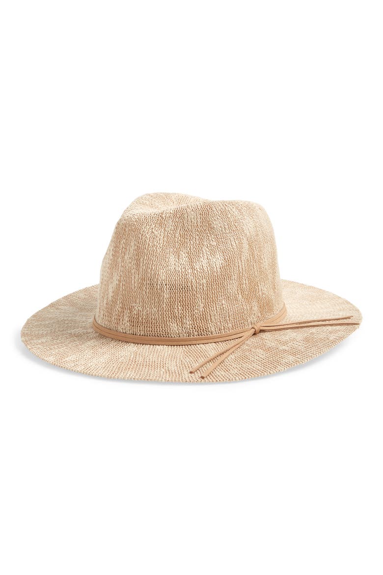 Packable Panama Hat, Main, color, TAN