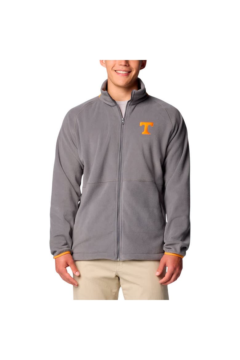 Men's Columbia  Gray Tennessee Volunteers Big & Tall Flanker™ IV Fleece Raglan Full-Zip Jacket, Main, color, Gray