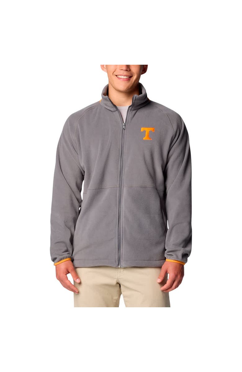 Columbia Men's Columbia  Gray Tennessee Volunteers Big & Tall Flanker<sup>™</sup> IV Fleece Raglan Full-Zip Jacket, Main, color, Gray
