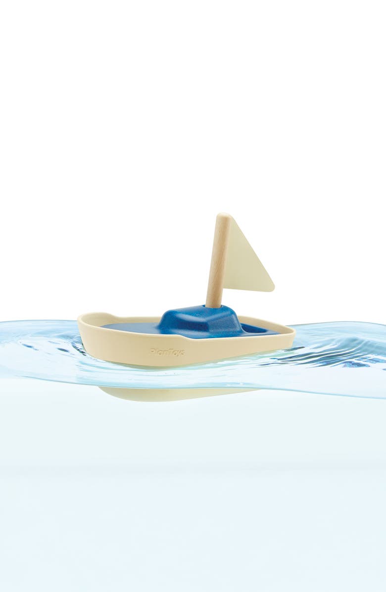 PlanToys<sup>®</sup> Sailboat Toy, Alternate, color, Assorted