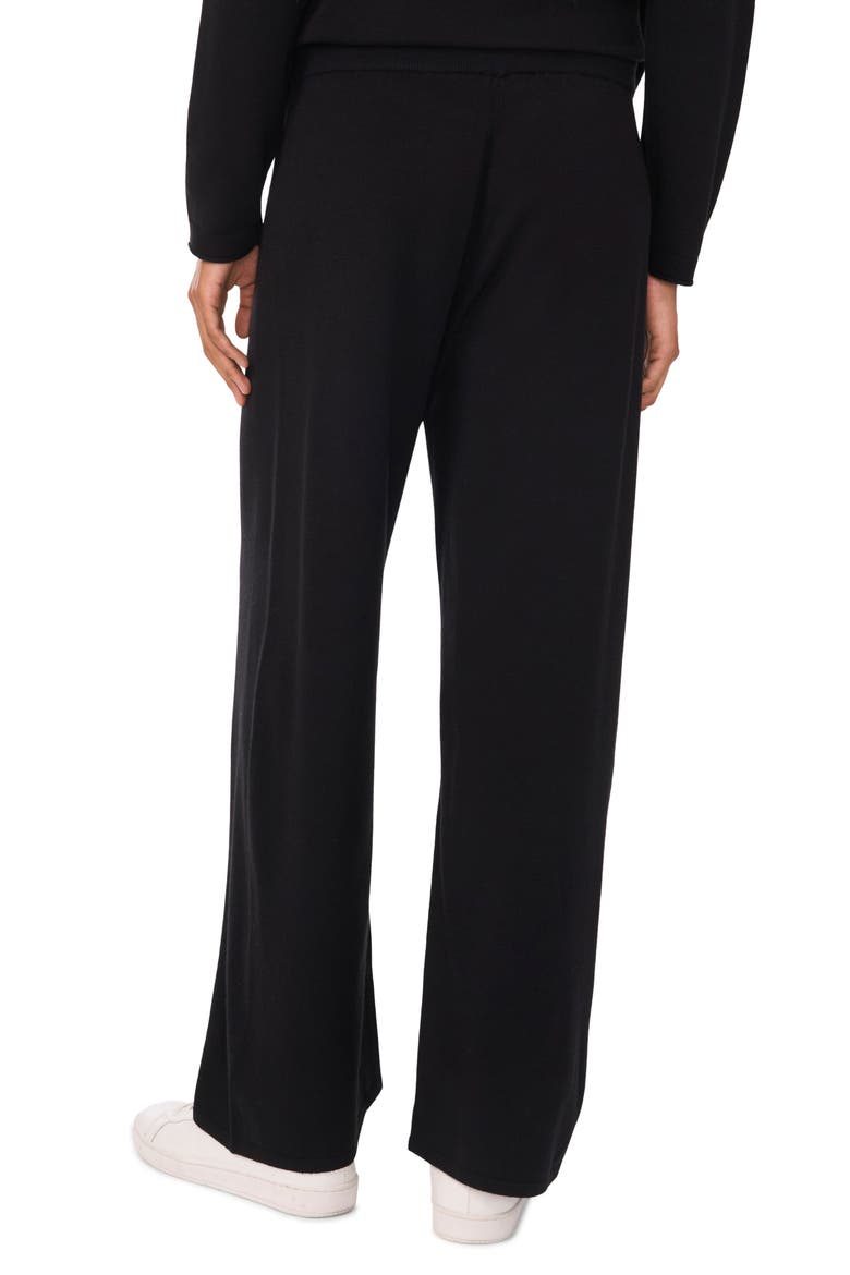 High Waist Knit Sweatpants, Alternate, color, RICH BLACK