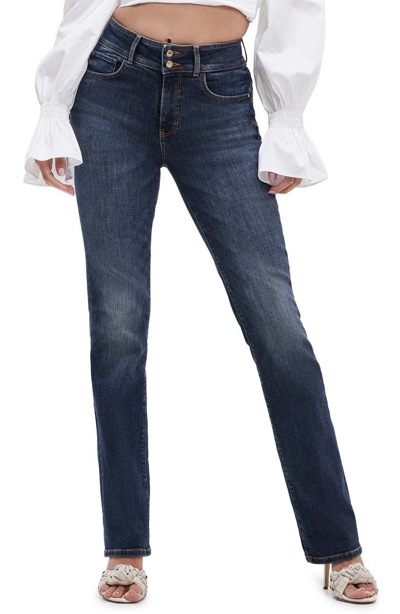 GUESS Shape Up Straight Leg Jeans, Main, color,