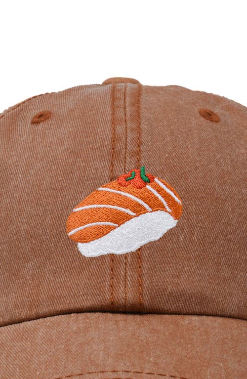 DALIX DALIX SALMON SUSHI EMBROIDERED DAD CAP 
