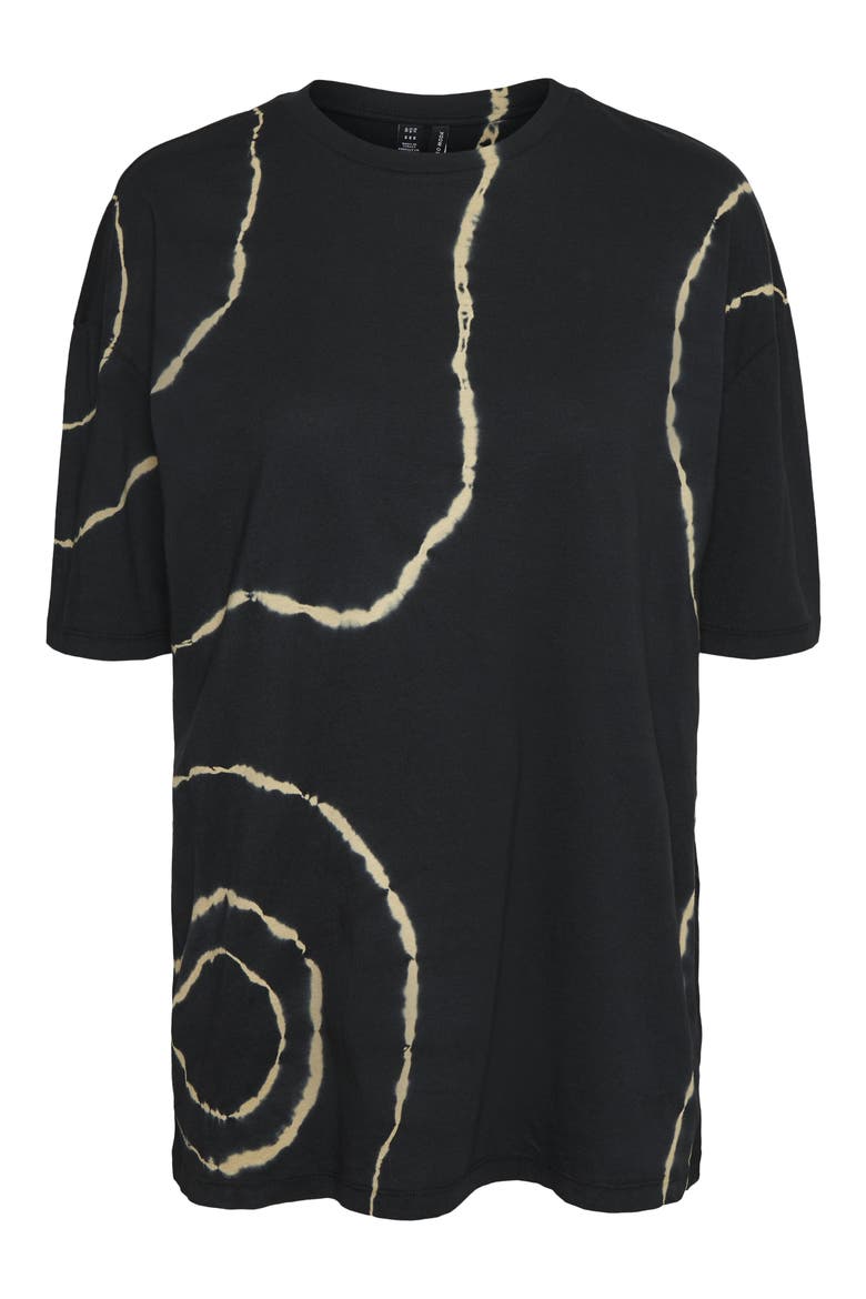 Forever Tie Dye Oversize T-Shirt, Alternate, color, BLACK AOP SIMPLE