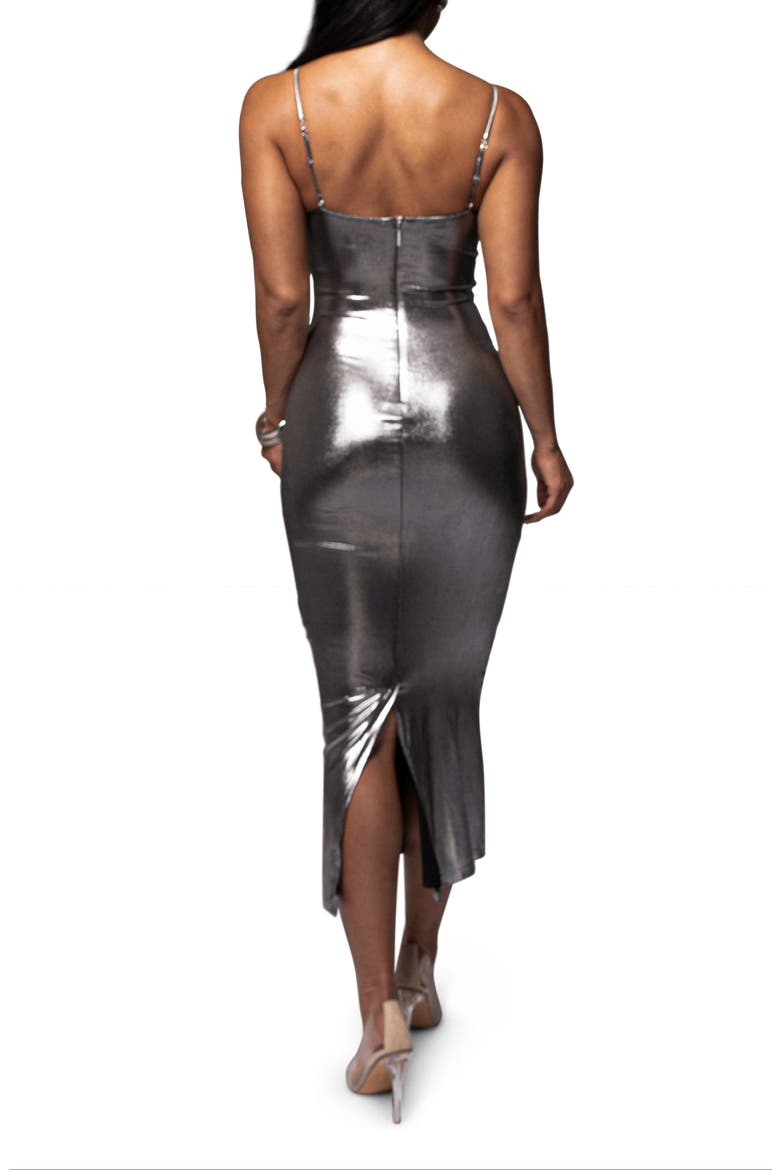 Visions of You Sleeveless Maxi Dress, Alternate, color, SILVER