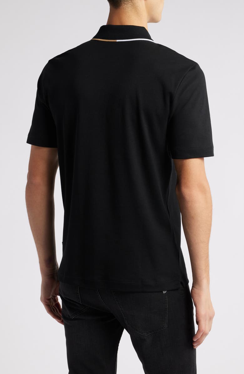 BOSS Tipped Quarter Zip Polo, Alternate, color,
