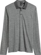 BOSS Pado Long Sleeve Wool Polo