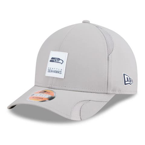 Men's New Era Gray Seattle Seahawks 2025 Sideline  M-Crown 9FORTY Adjustable Hat