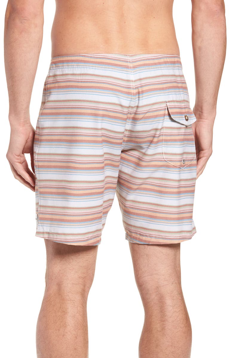 Rhythm Tuscan Stripe Swim Trunks, Alternate, color, 