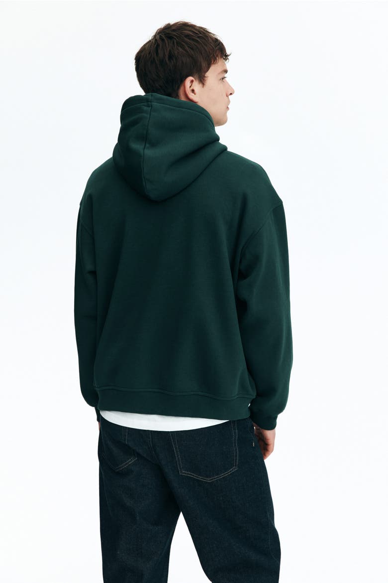 Loose Fit Hoodie, Alternate, color, Dark forest green