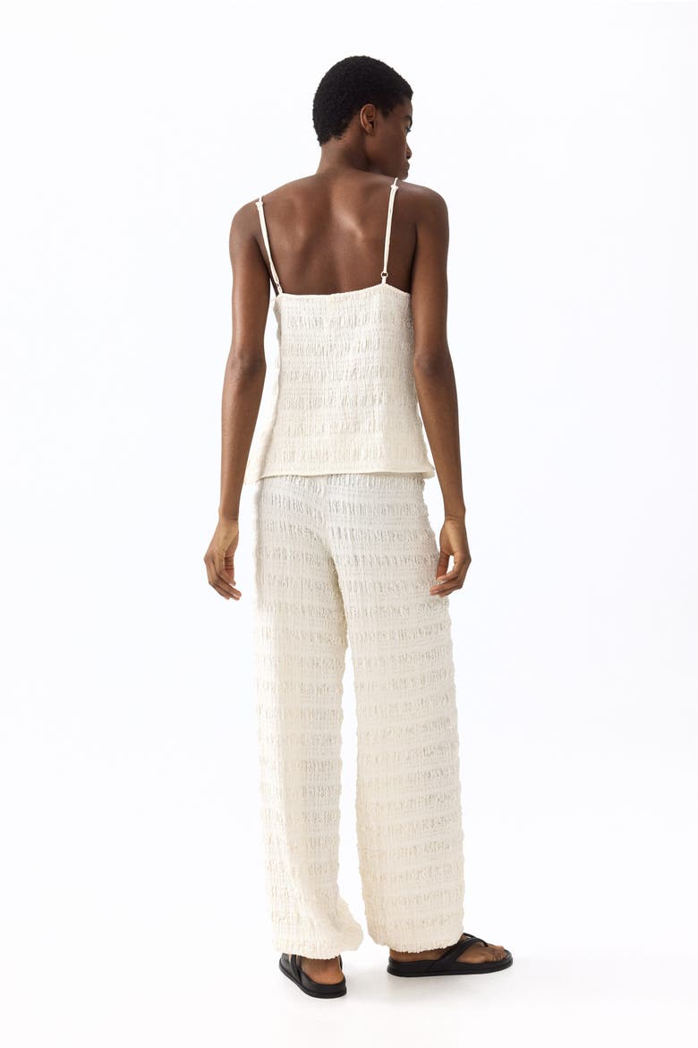 Textured Jersey Balloon Trousers, Alternate, color, Ivory