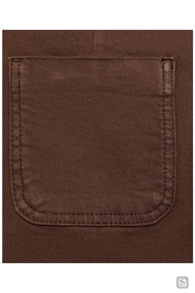 Patch Pocket Wide Leg Jeans, Alternate, color, CHOCOLATE