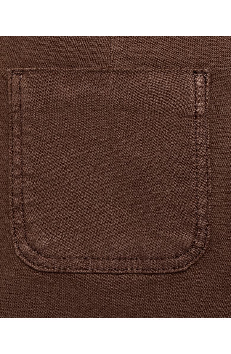 MANGO TEEN Patch Pocket Wide Leg Jeans, Alternate, color, Chocolate