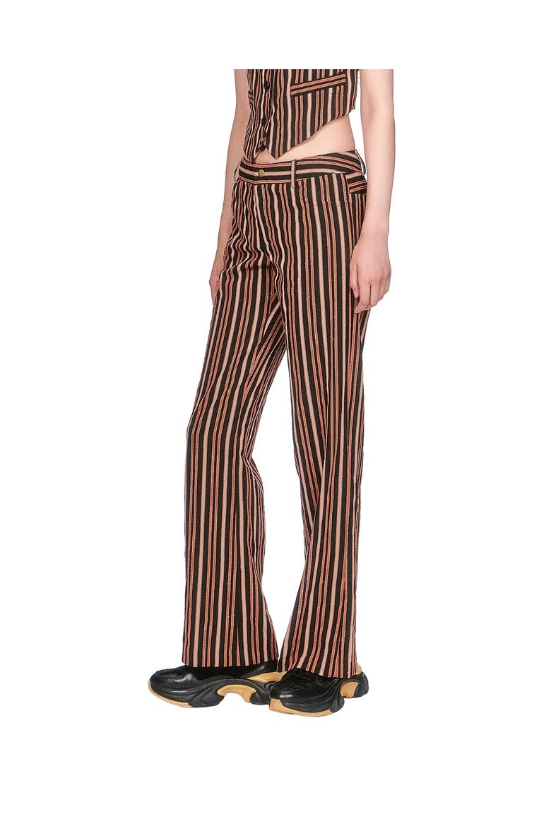 Pinstripe Pants, Alternate, color, Black Multi