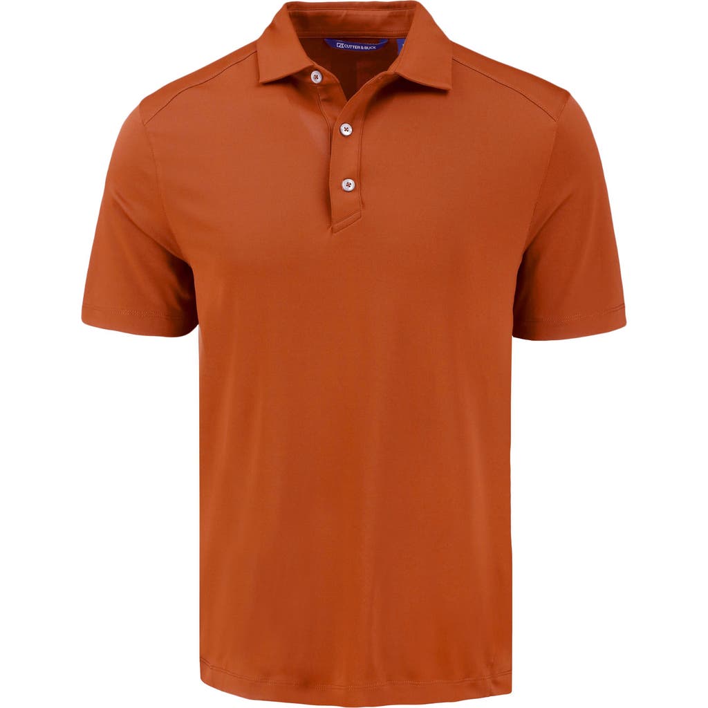 Cutter & Buck Solid Performance Recycled Polyester Polo in Texas Orange
