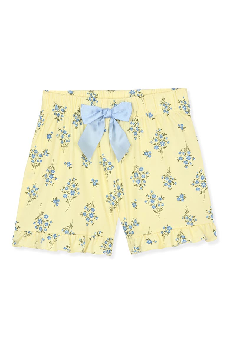 Kids' Two-Piece Coat Short Pajamas & Headband Set, Alternate, color, YELLOW