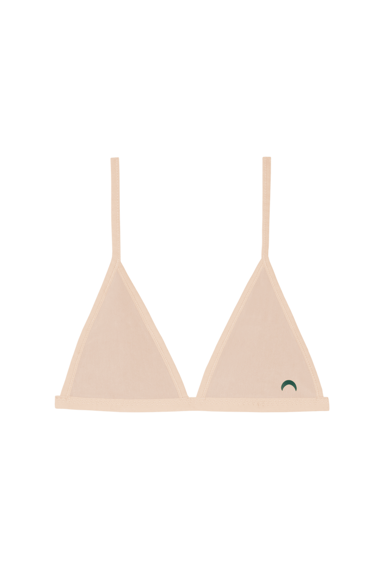 Triangle String Bra, Main, color, Beige