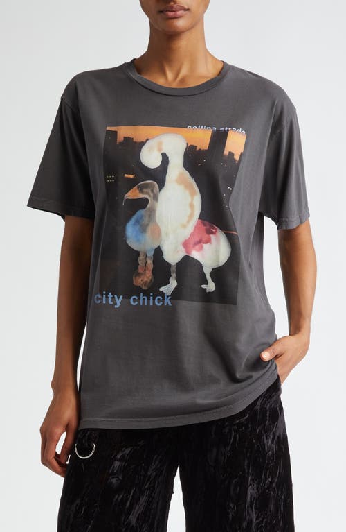 Collina Strada Oversize Organic Cotton Graphic T-Shirt in City Chick 