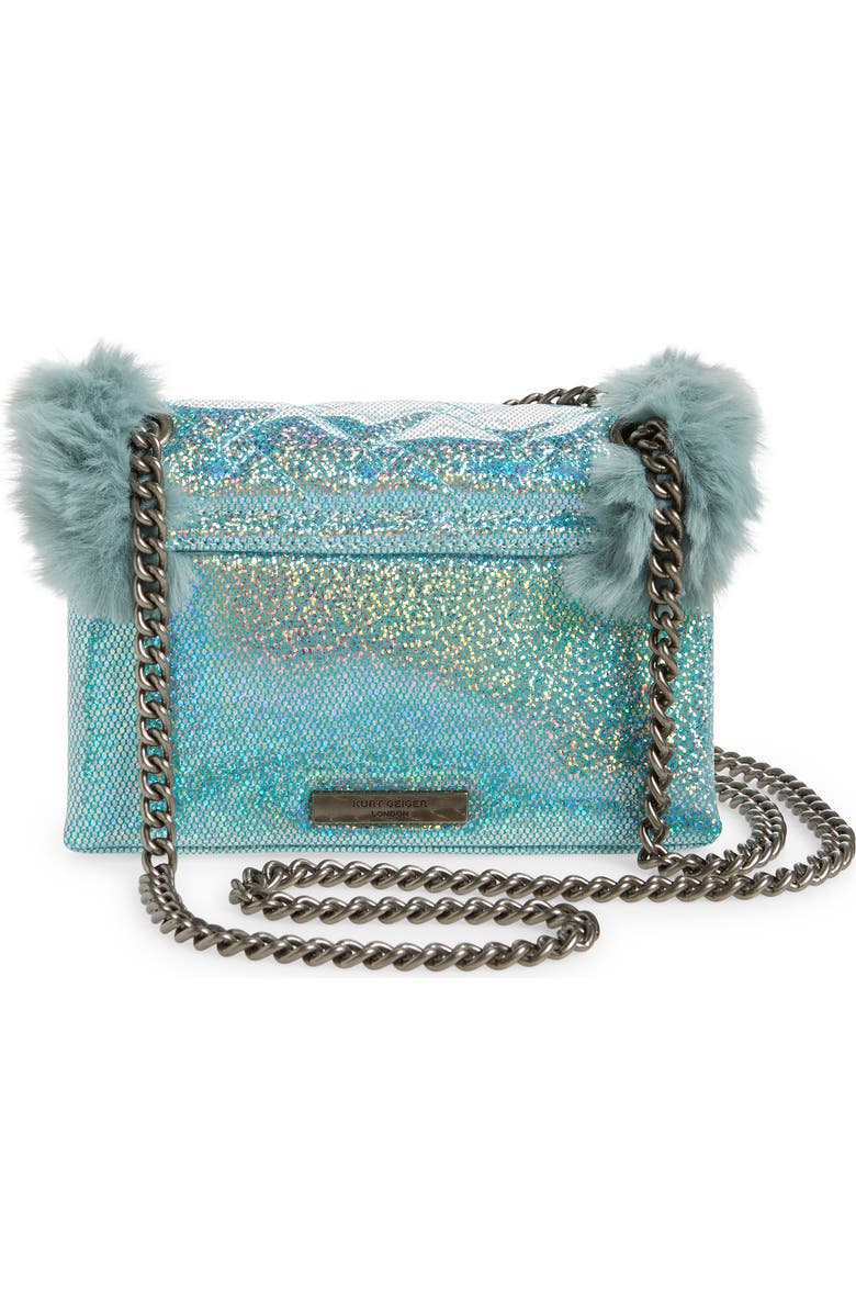 Kurt Geiger London Mini Kensington Faux Fur Crossbody Bag, Alternate, color,