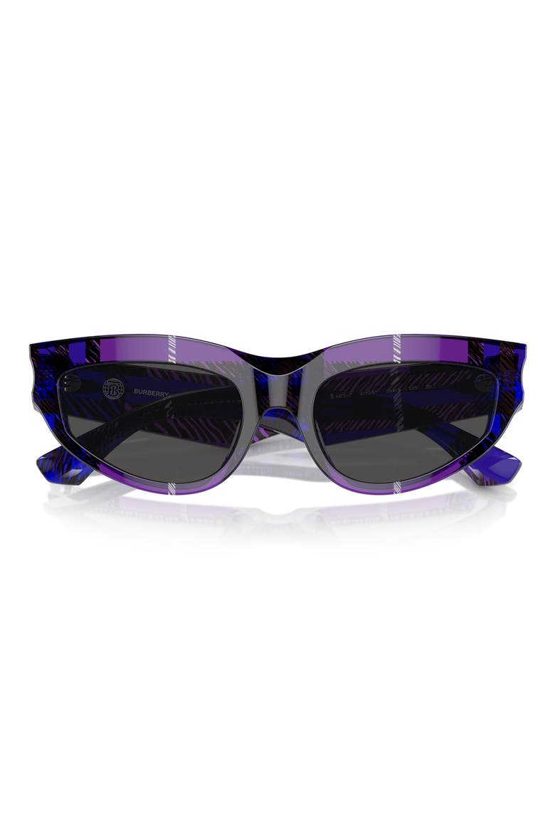 55mm Cat Eye Sunglasses, Main, color, VIOLET/ GREY