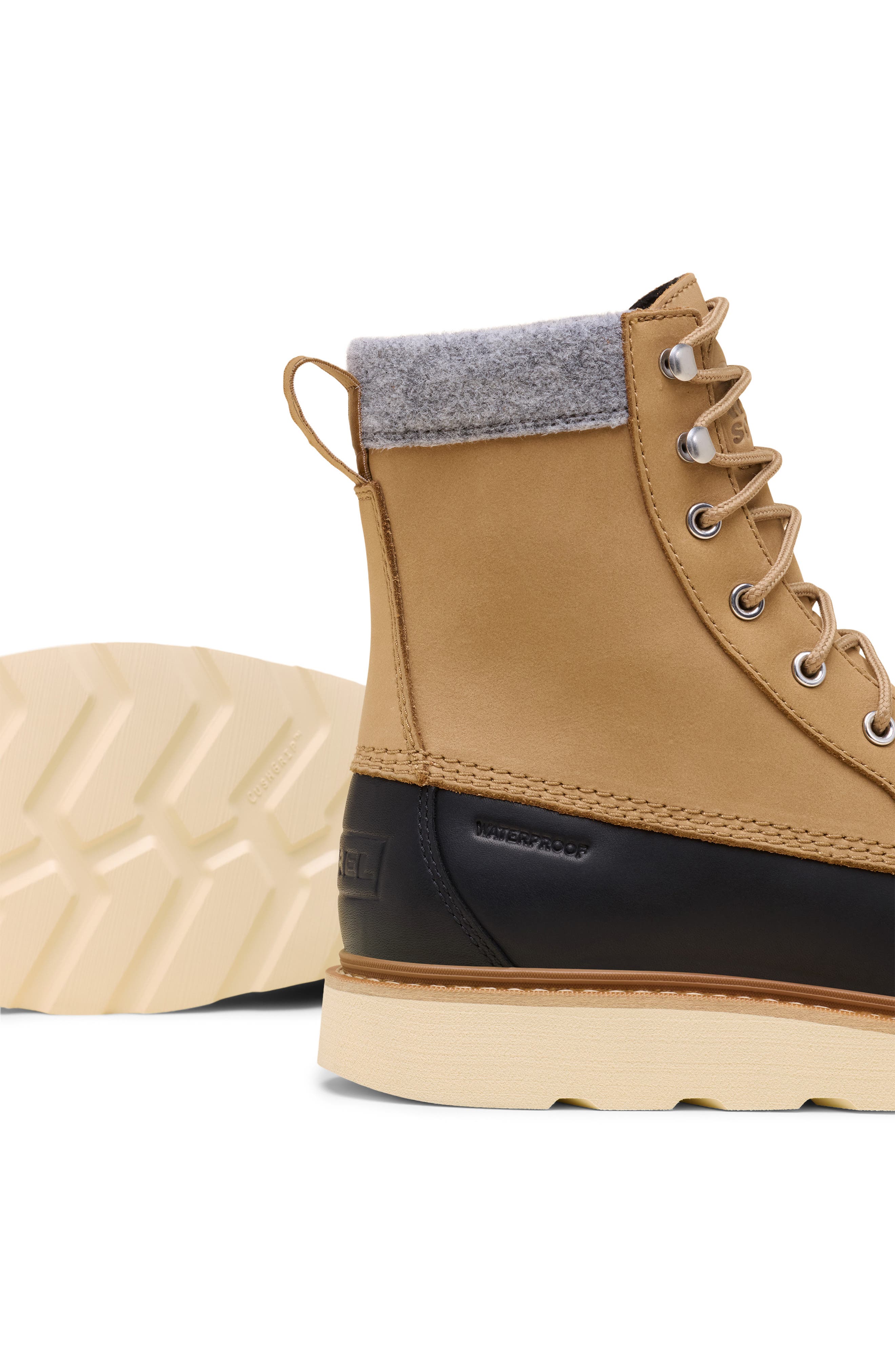 SOREL Slabtown '62<sup>™</sup> Waterproof Boot, Alternate, color, Caribou Buff/ Black