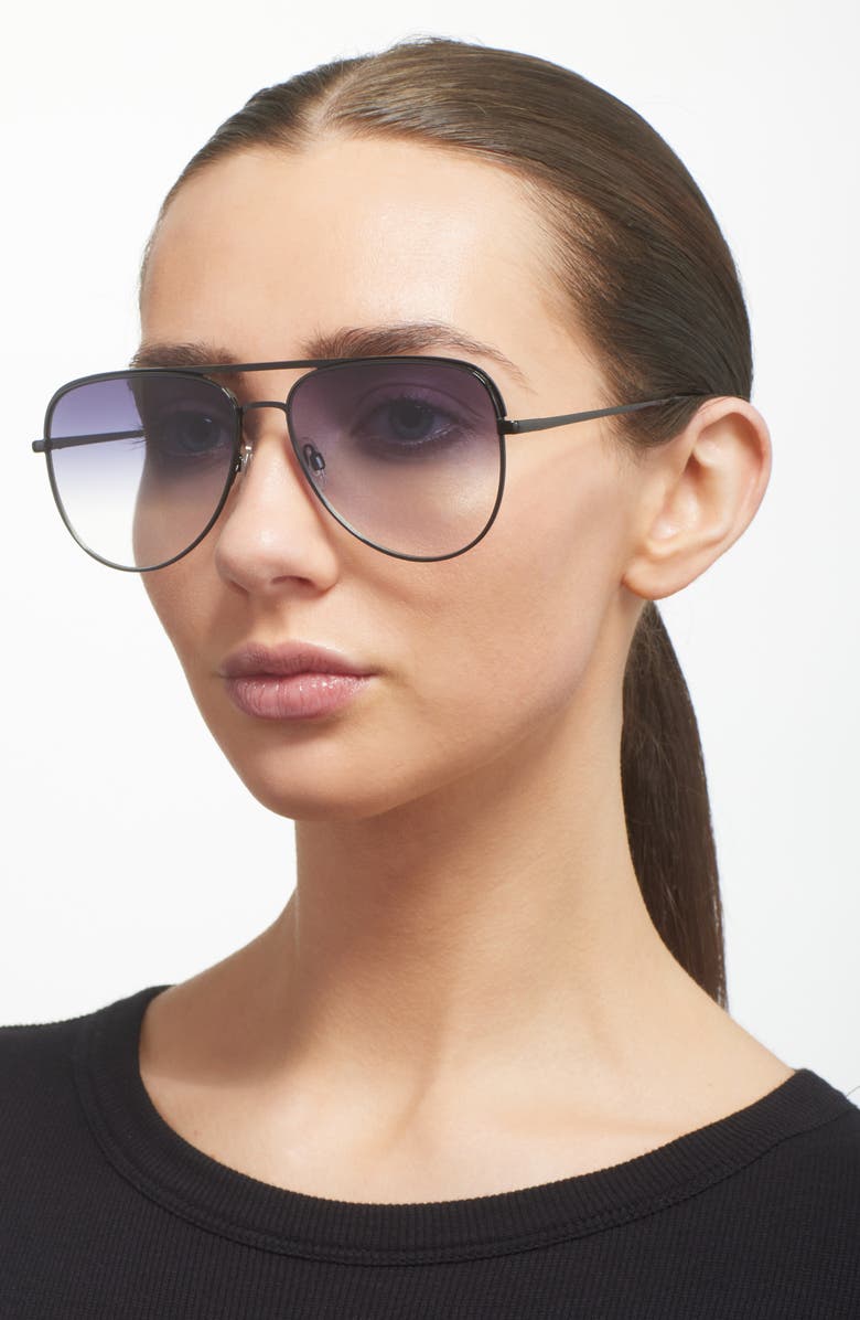BP. Gradient Aviator Sunglasses, Alternate, color, Black