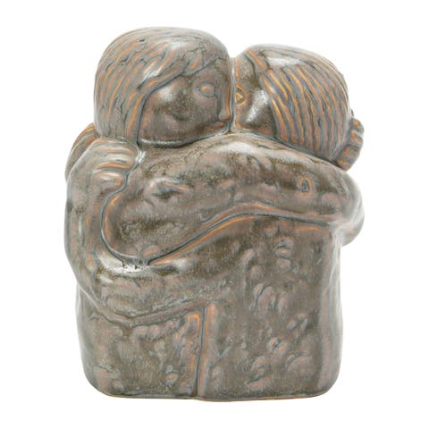 Stoneware Hugging Figures