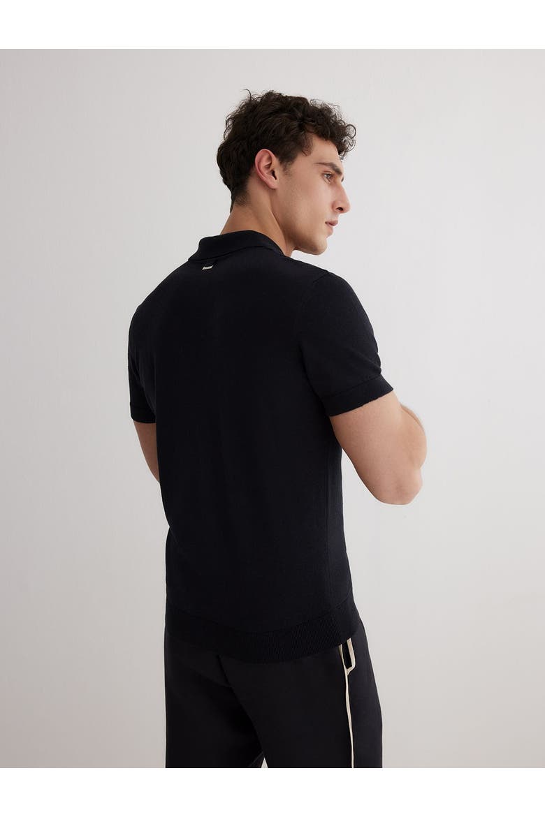 Johan Cotton Polo Shirt, Alternate, color, Black