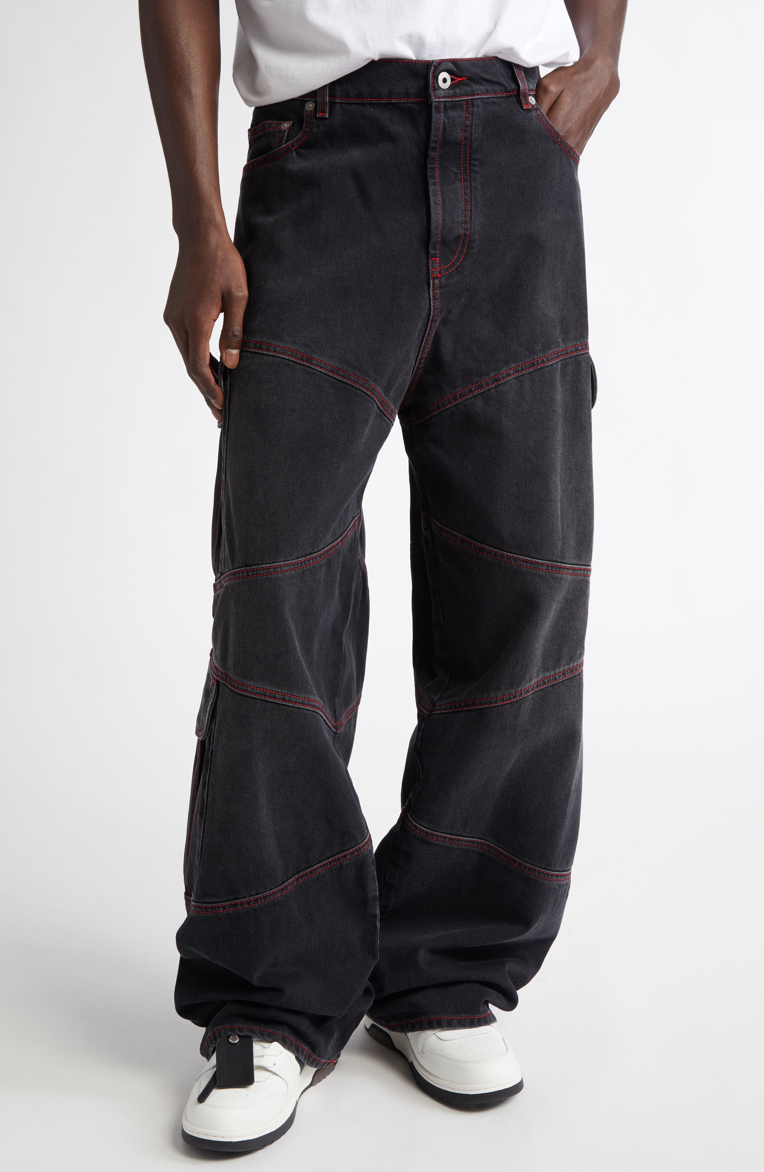 Off-White Script Samurai Straight Leg Jeans (Men) | Nordstromrack